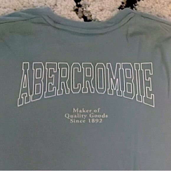 Abercrombie kids green super soft t-shirt, boys 13/14 - Picture 5 of 6